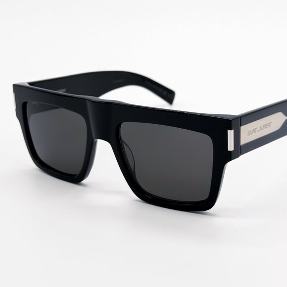 NEW SAINT LAURENT SL628 001 SQUARE BLACK UNISEX SL 628 001 SUNGLASSES - Picture 4 of 13